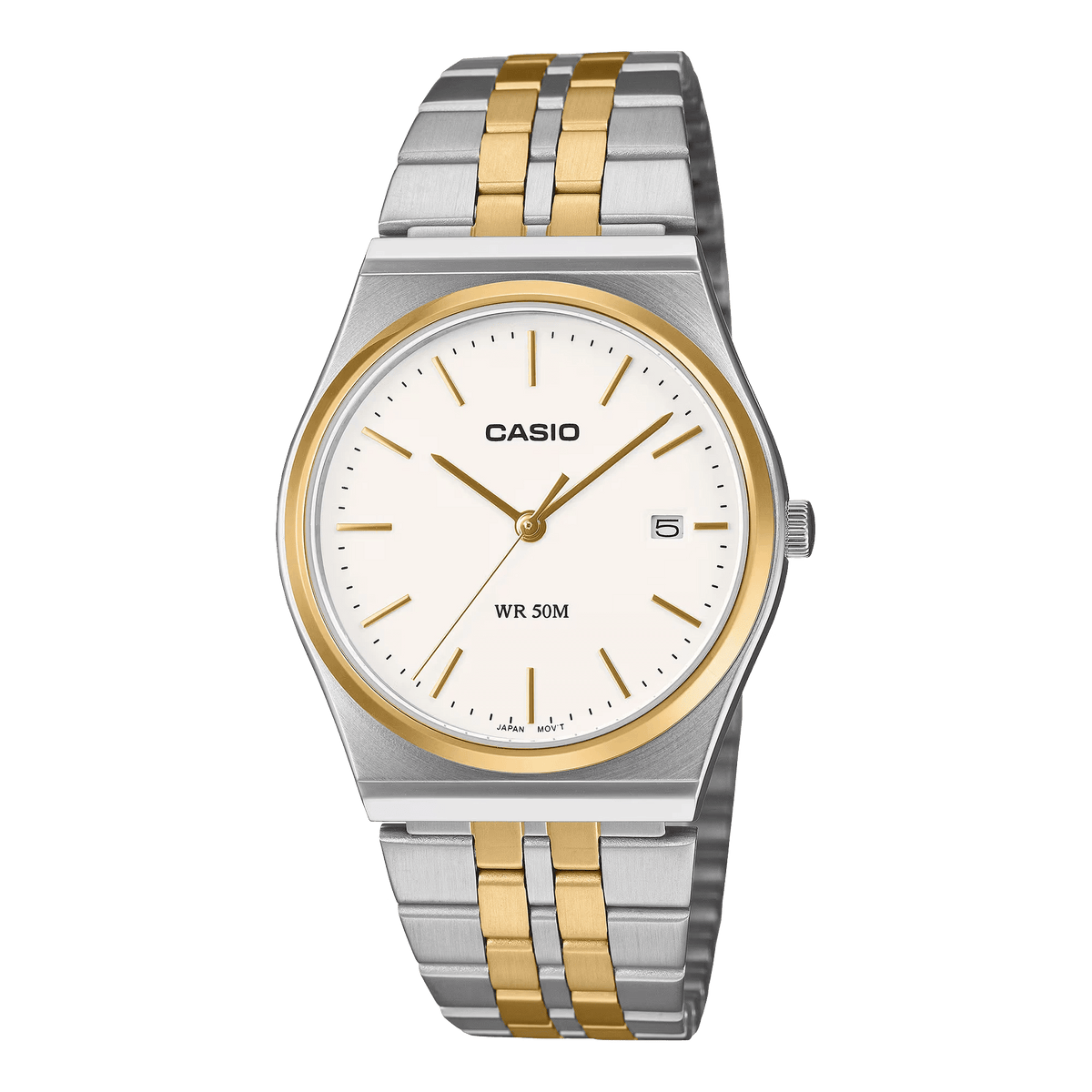 mtp-b145sg-7avdf-casio-white-dial-stainless-steel-silver-gold-chain-quartz-mens-watch-8967282.png Casio MTP-B145SG-7AVDF White Dial Two-Tone Stainless Steel Analog Men's Watch - Image 1