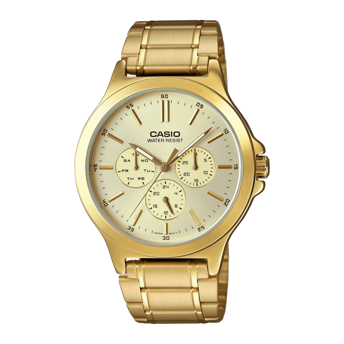 mtp-v300g-9audf-casio-golden-dial-multi-function-analog-quartz-mens-watch-8463555.png Casio MTP-V300G-9AUDF Gold Dial Gold-Tone Stainless Steel Multi-Function Men's Watch - Image 1